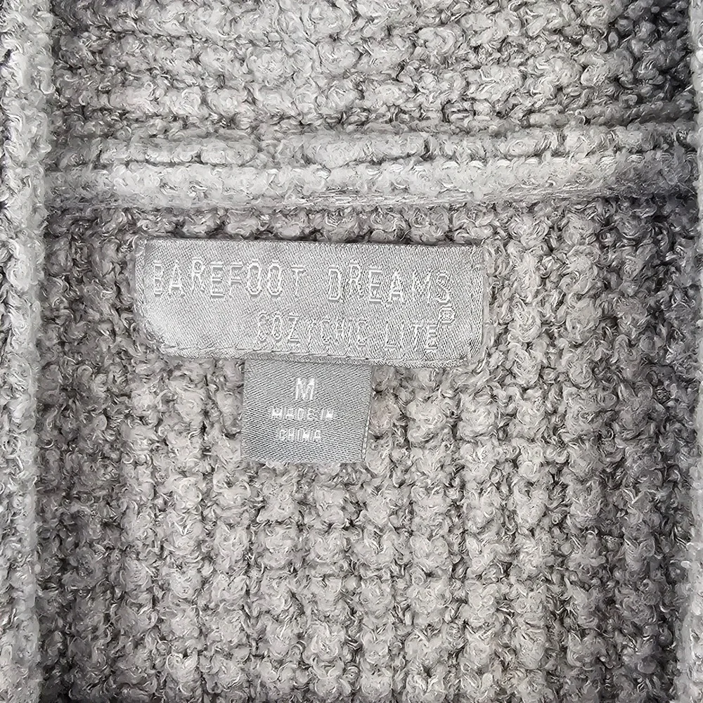 Barefoot Dreams CozyChic Lite Gray Open Front Cardigan Sweater‎